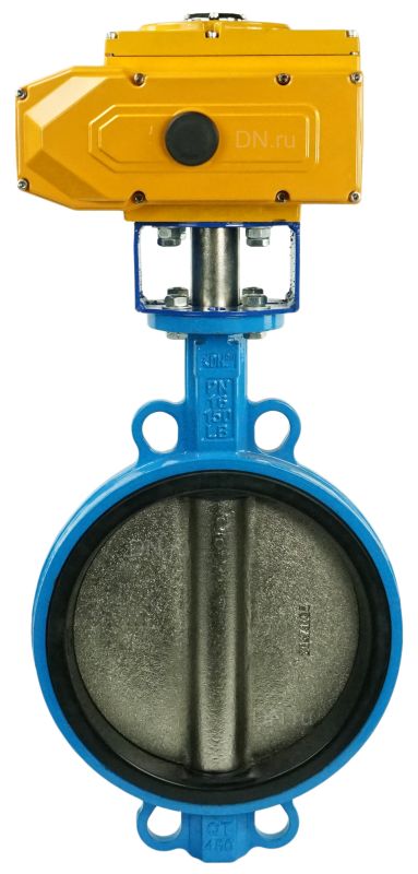 Затвор дисковый поворотный  WBV1413E-2W-Fb Ду200 Ру16, корпус - чугун GGG50, диск - чугун GGG40, уплотнение - EPDM, с электроприводом -030 220В в городе Атырау