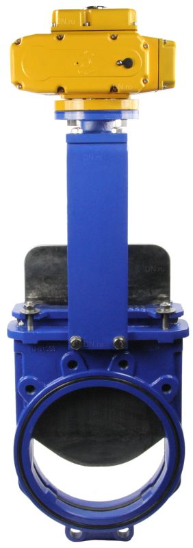 Задвижка шиберная ножевая  GVKN1331N-2W-Fb Ду300 Ру16 межфланцевая, с невыдвижным шпинделем, корпус - чугун GGG-40, уплотнение - NBR, с электроприводом -МТ-200 220В в городе Атырау