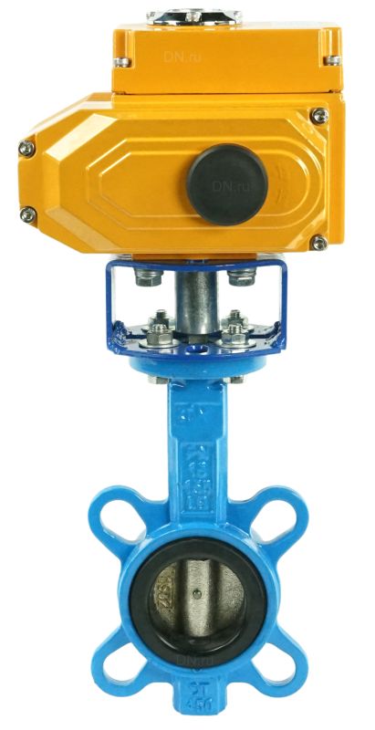Затвор дисковый поворотный  WBV1413E-2W-Fb Ду50 Ру16, корпус - чугун GGG50, диск - чугун GGG40, уплотнение - EPDM, с электроприводом -005 220В в городе Атырау