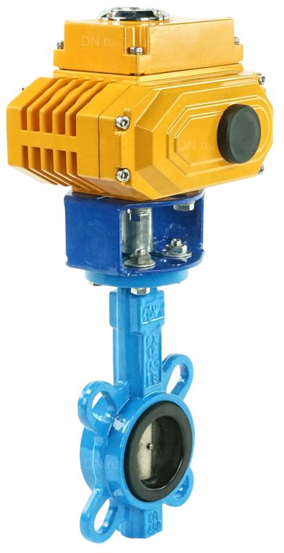 Затвор дисковый поворотный  WBV1413E-2W-Fb Ду50 Ру16, корпус - чугун GGG50, диск - чугун GGG40, уплотнение - EPDM, с электроприводом -005 220В в городе Атырау