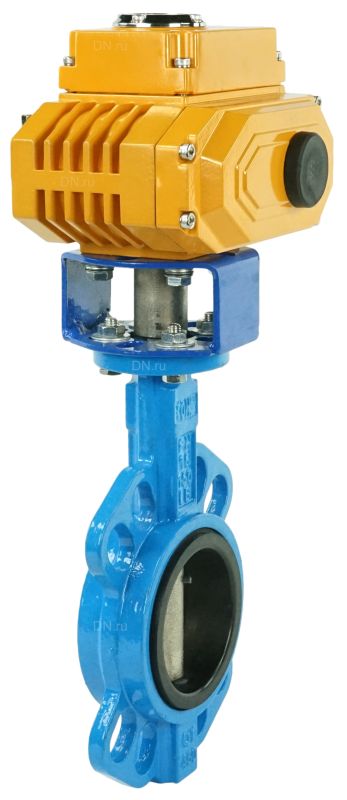 Затвор дисковый поворотный  WBV1413E-2W-Fb Ду80 Ру16, корпус - чугун GGG50, диск - чугун GGG40, уплотнение - EPDM, с электроприводом -005 220В в городе Атырау