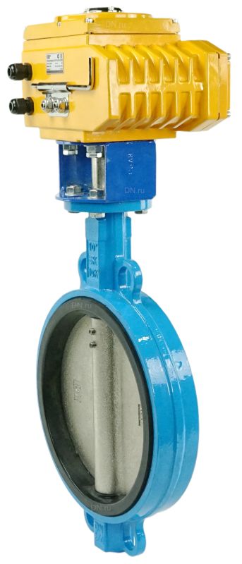 Затвор дисковый поворотный  WBV1413E-2W-Fb Ду200 Ру16, корпус - чугун GGG50, диск - чугун GGG40, уплотнение - EPDM, с электроприводом -030 220В в городе Атырау