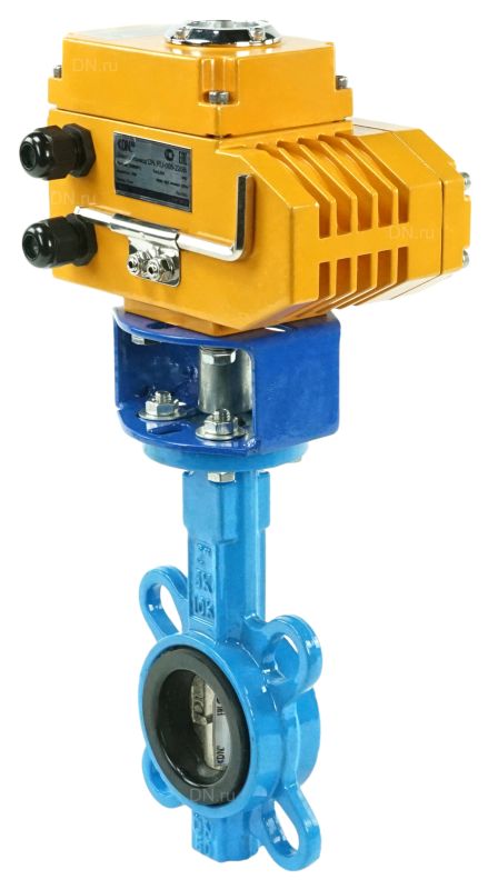 Затвор дисковый поворотный  WBV1413E-2W-Fb Ду50 Ру16, корпус - чугун GGG50, диск - чугун GGG40, уплотнение - EPDM, с электроприводом -005 220В в городе Атырау