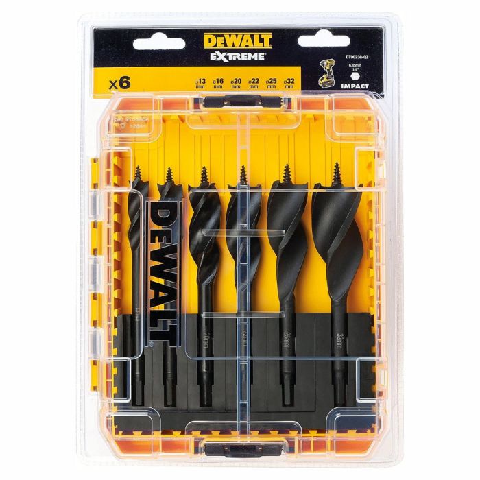 Набор сверл по дереву DeWALT "EXTREME IMPACT" 13-32x152мм 6шт. DT90238-QZ