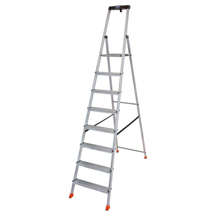Стремянка алюминиевая KRAUSE "MONTO" SAFETY 1х8 128980