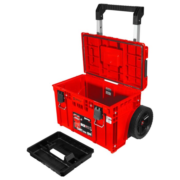Ящик для инструмента QBRICK System PRIME Red Cart 595x425x660мм SKRWQCPRIMCZEPG001