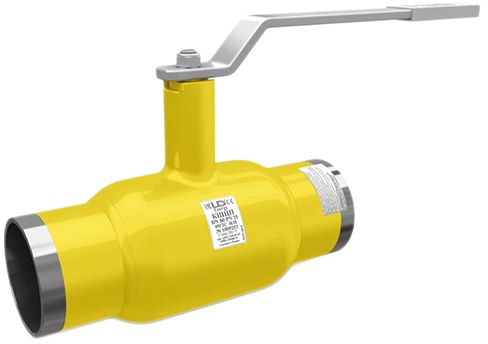 Кран шаровой LD КШЦП Gas Ду125 Ру25 цельносварной, стандартнопроходной, сталь 20, под приварку/под приварку, управление ручка-рычаг в городе Атырау