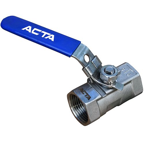 Кран шаровый АСТА КШ151 1 1/4″ Ду32 Ру40, муфтовый стандартнопроходной, корпус - нержавеющая сталь в городе Атырау