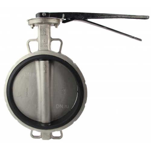 Затвор дисковый поворотный  WBV3232V-2W-Fb-H Ду200 Ру16, корпус -сталь 316L, диск - сталь 316L, уплотнение - VITON, с рукояткой в городе Атырау