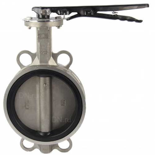Затвор дисковый поворотный  WBV3232V-2W-Fb-H Ду300 Ру16, корпус -сталь 316L, диск - сталь 316L, уплотнение - VITON, с рукояткой в городе Атырау