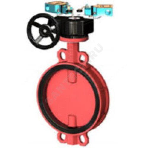 Затвор дисковый поворотный Tecofi VPI 4448R2C-08EP Ду150 Ру16 межфланцевый, корпус - ковкий чугун EN-GJS-500-7, диск - ковкий чугун EN-GJS-500-7, уплотнение EPDM c редуктором и блоком концевых выключателей XCKM115 в городе Атырау