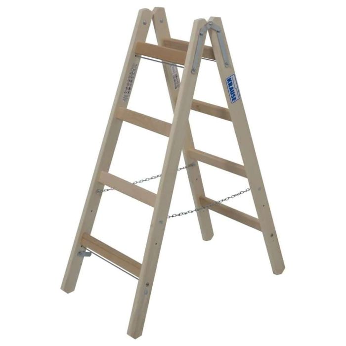 Двусторонняя лестница из дерева KRAUSE 2x4 170064