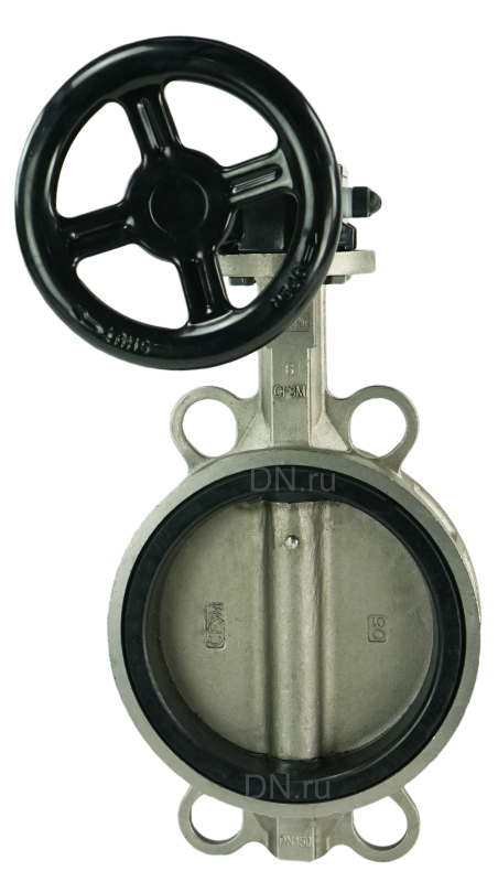 Затвор дисковый поворотный  316L-316L-EPDM Ду250 Ру16, корпус - нержавеющая сталь 316L, диск - нержавеющая сталь 316L, уплотнение - EPDM, межфланцевый, с редуктором Pro-Gear X-41-W-200 в городе Атырау
