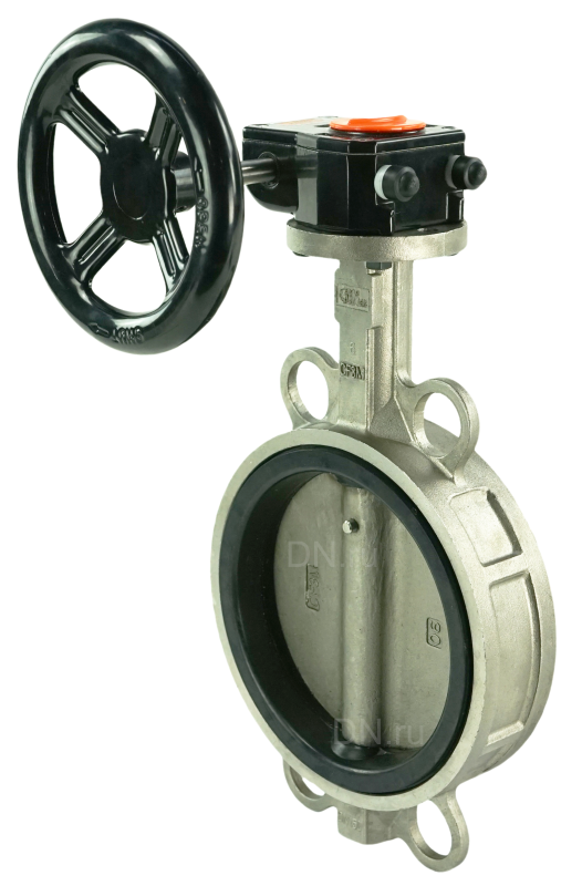 Затвор дисковый поворотный  316L-316L-EPDM Ду250 Ру16, корпус - нержавеющая сталь 316L, диск - нержавеющая сталь 316L, уплотнение - EPDM, межфланцевый, с редуктором Pro-Gear X-41-W-200 в городе Атырау