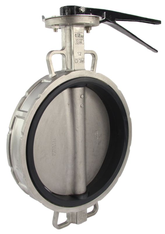 Затвор дисковый поворотный  WBV3232E-2W-Fb-H Ду200 Ру16, корпус -сталь 316L, диск - сталь 316L, уплотнение - EPDM, с рукояткой в городе Атырау